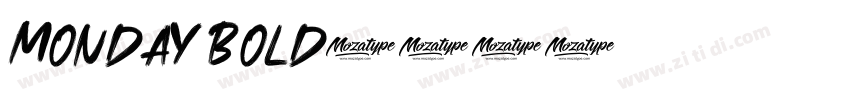 Monday Bold字体转换